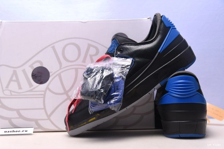 SP Jordan DJ4375-004 OWT Blue Black - Low 2 Retro 0116